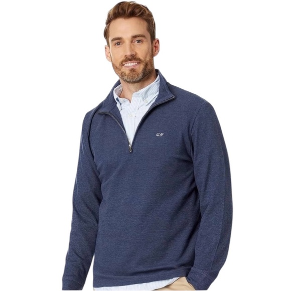Vineyard Vines Other - Men's Vineyard  Vines Performance Ribbed 
Quarter-Zip Pullover Sweater, Sz L